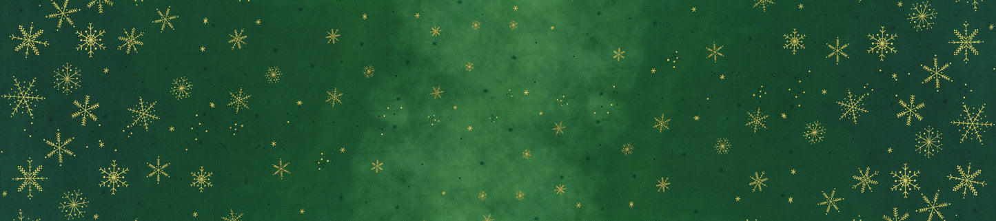 Christmas Green Ombre Flurries 10874-431