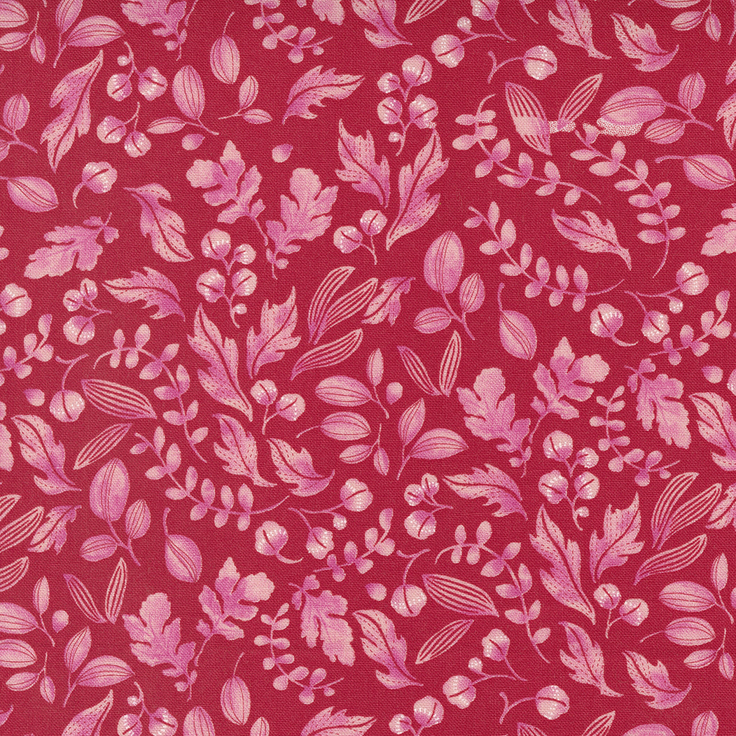 Leaf Scatter on Red 48736-19
