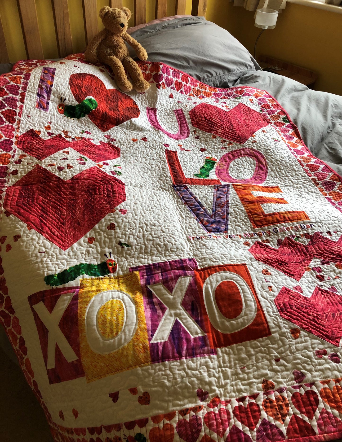 'I Love You' - The Very Hungry Caterpillar Play Quilt