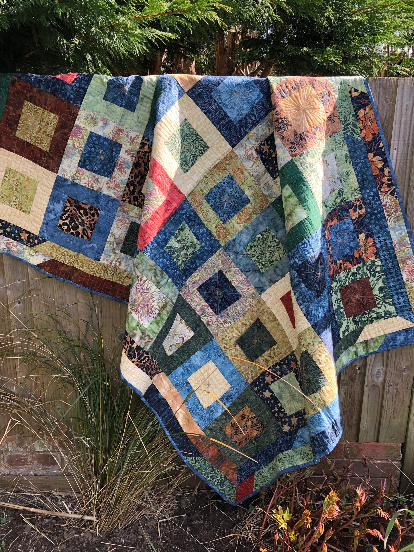 All Squared Up Handmade Patchwork Quilt
