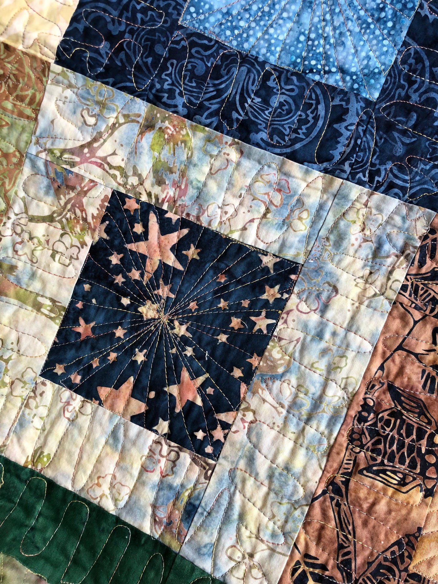 All Squared Up Handmade Patchwork Quilt