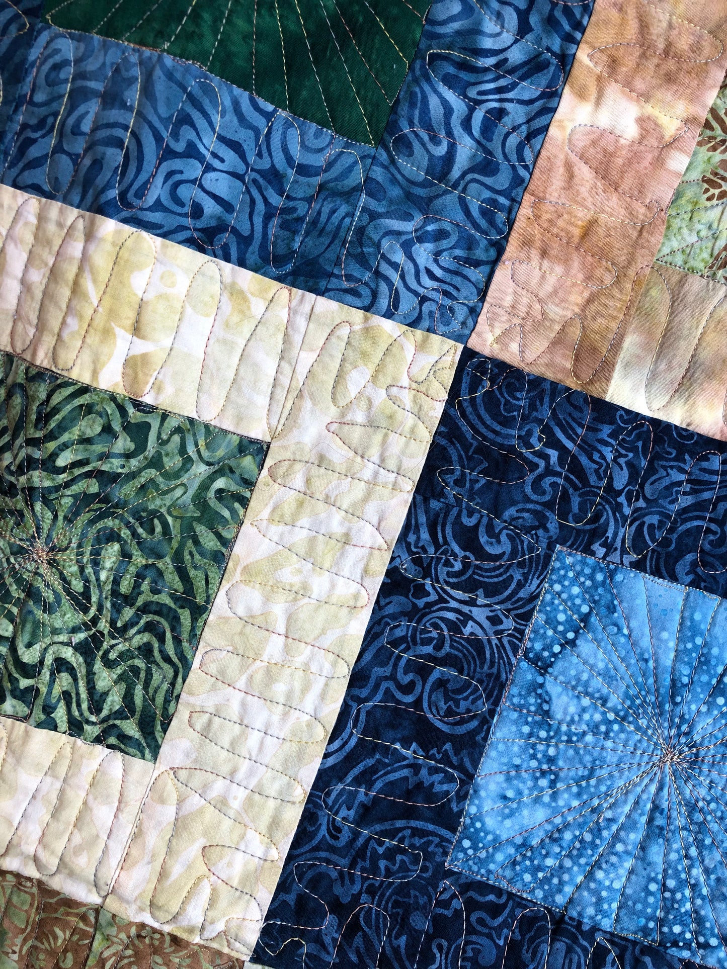 All Squared Up Handmade Patchwork Quilt
