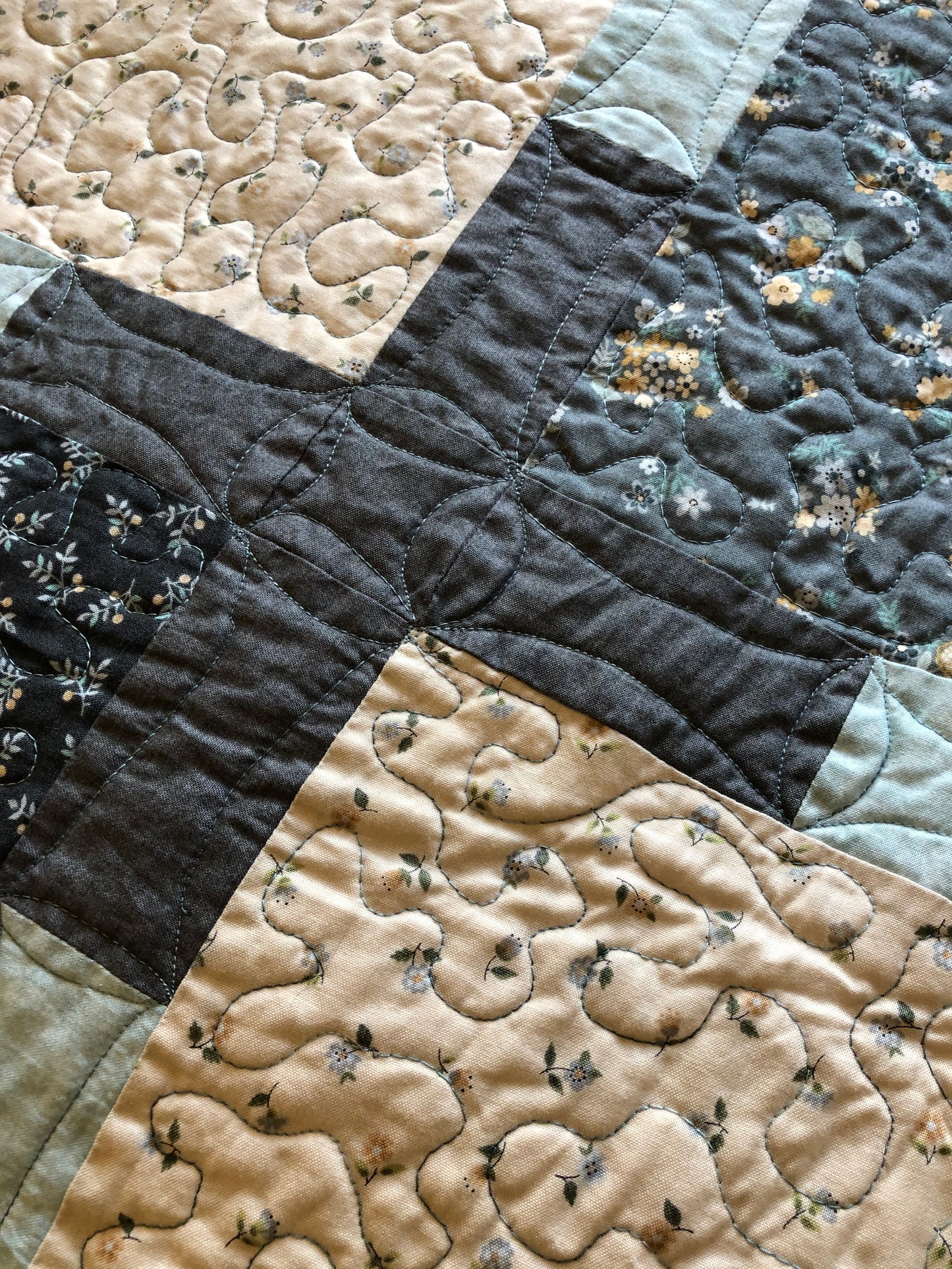 Bloom Lattice Handmade Quilt