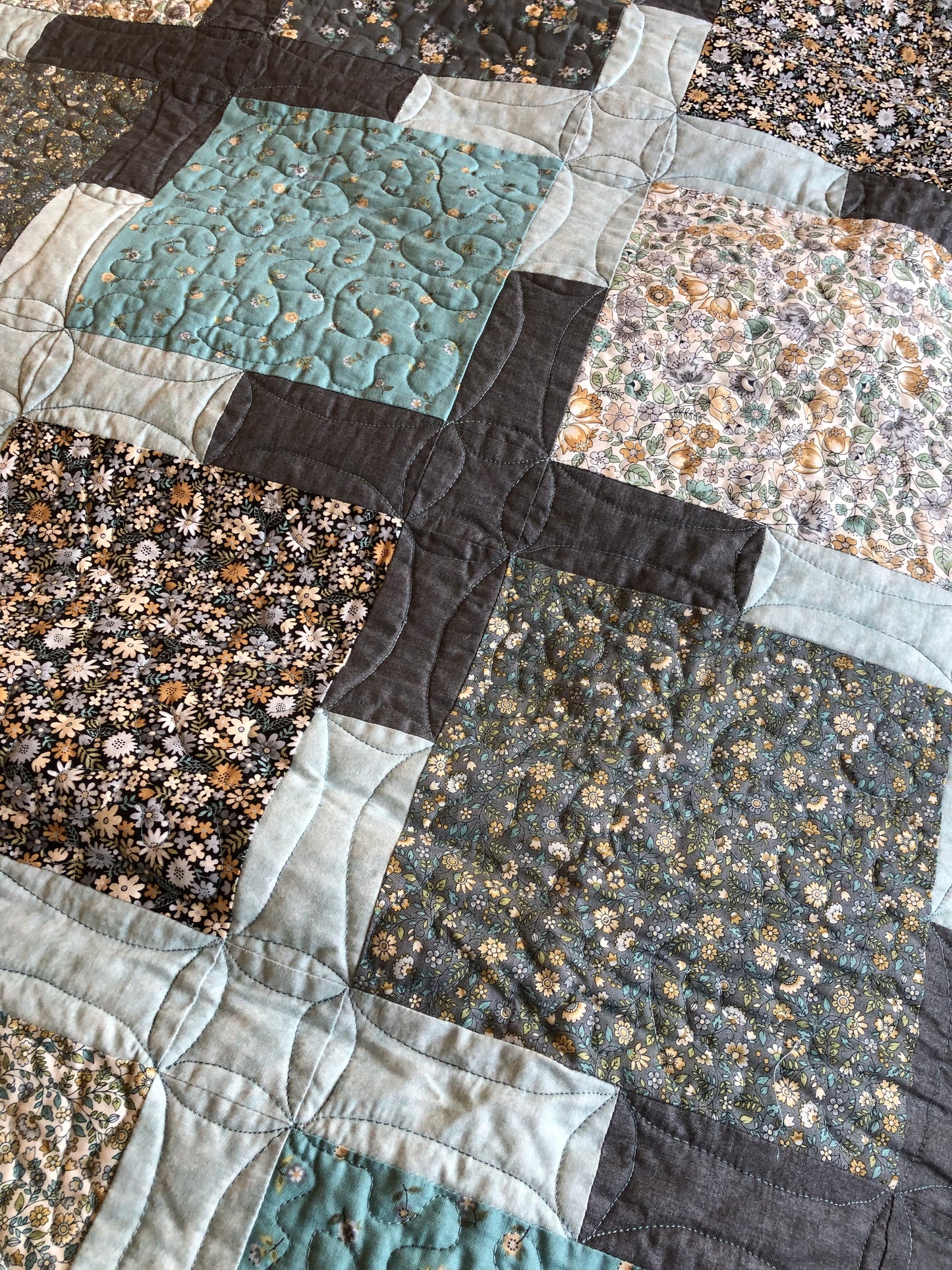 Bloom Lattice Handmade Quilt
