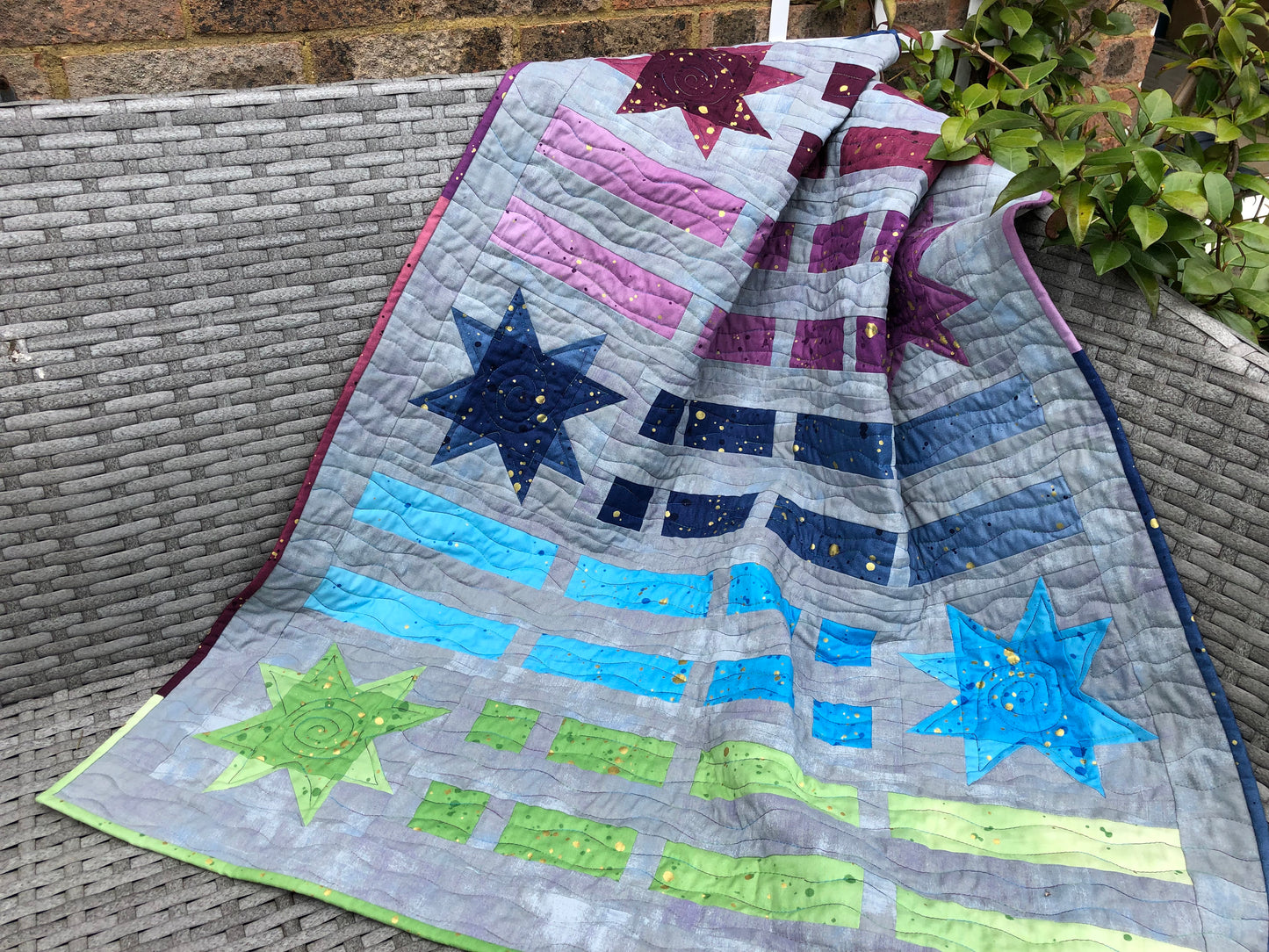 Ombre Shooting Stars Quilt