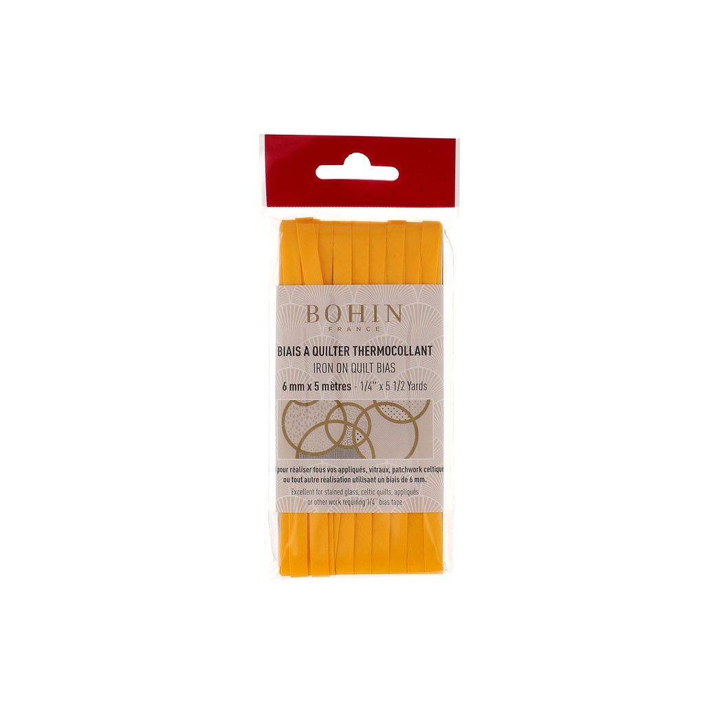 Bohin Yellow Fusible 1/4" Bias Tape