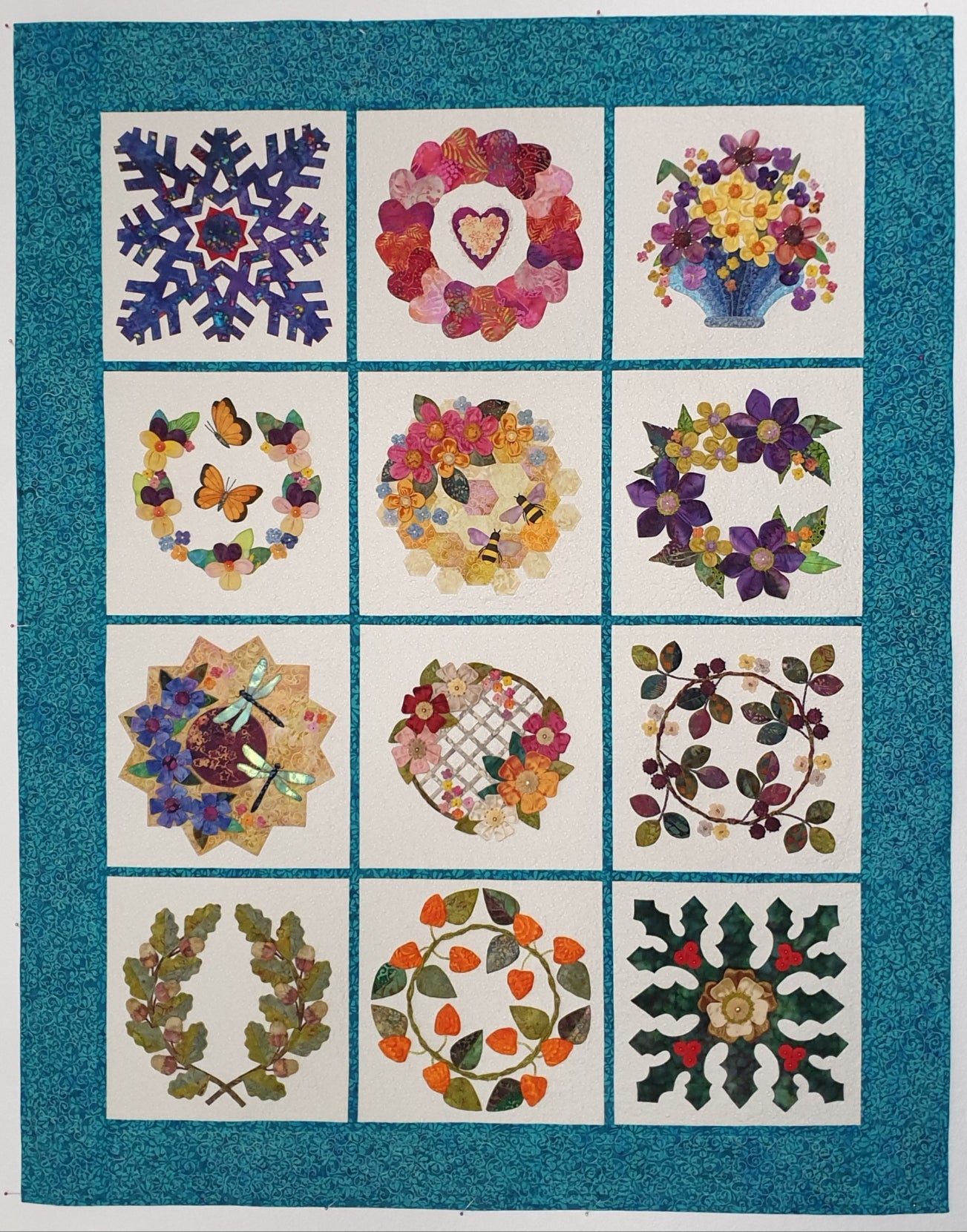 Calendar Quilt - Block 1 pattern