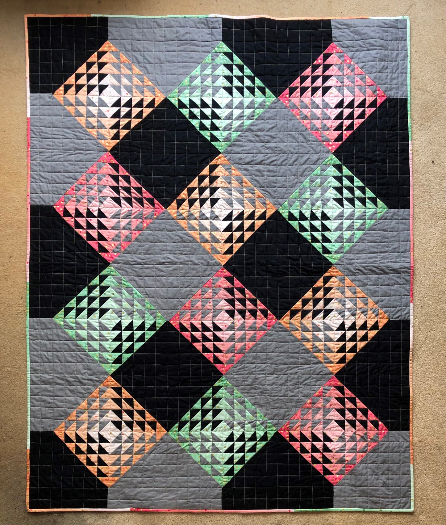 Ombre Ripples Quilt Pattern