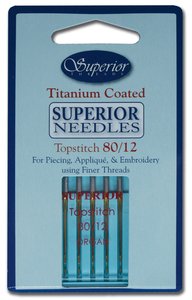 Titanium Topstitch #80/12 Needles