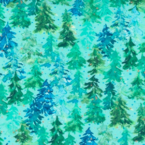 Aqua Winter Pines 8482-12